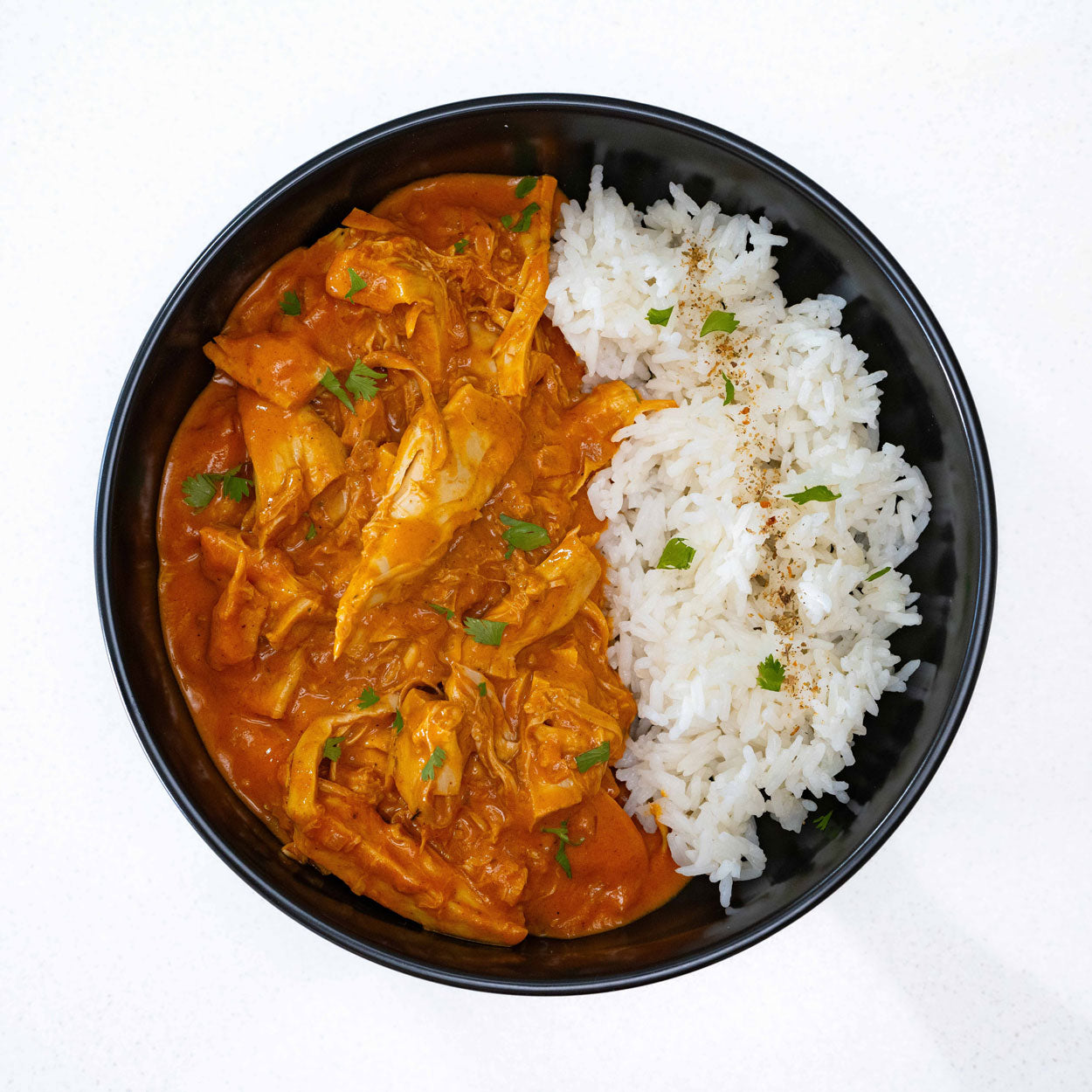 Plant-based butter chicken style frozen meal