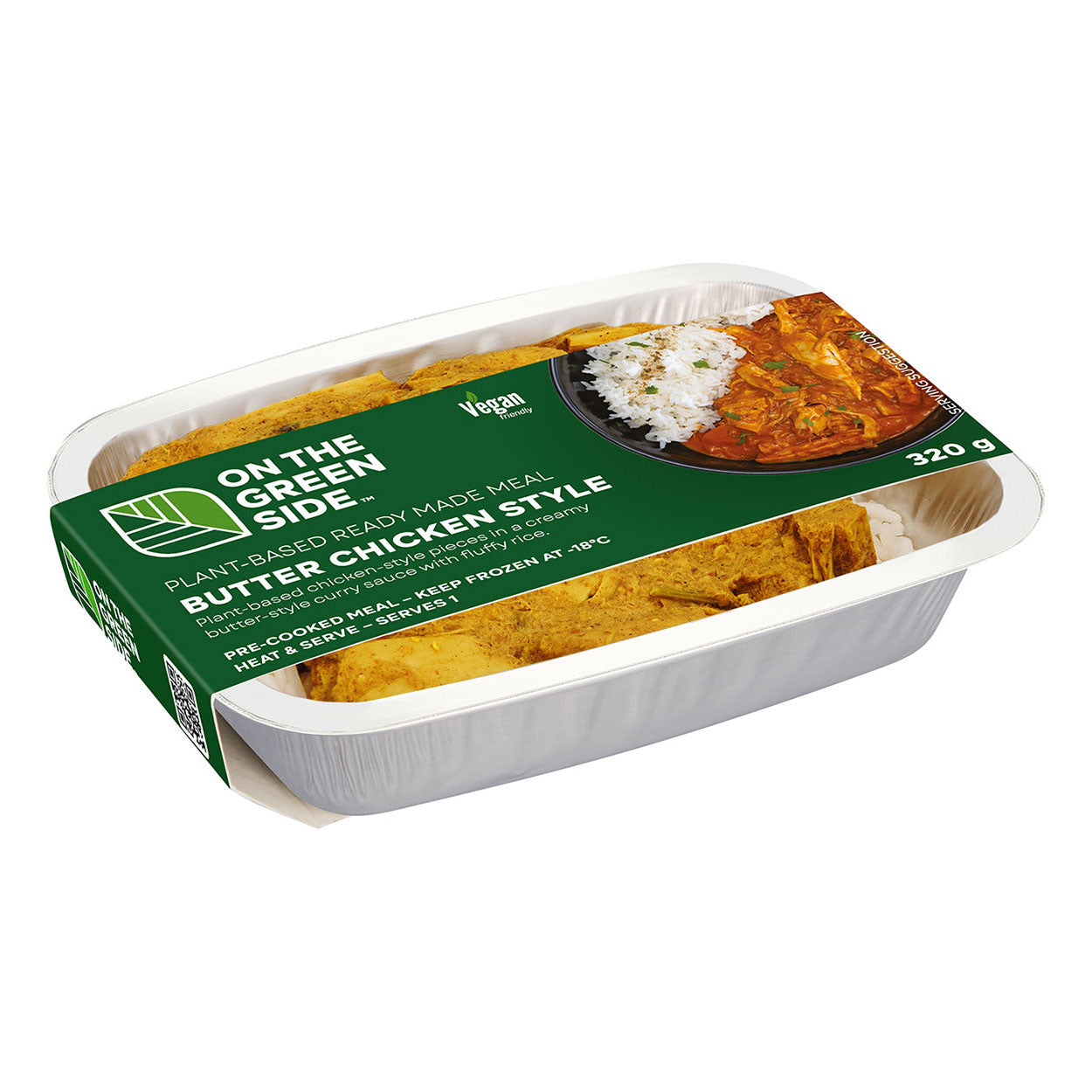Plant-based butter chicken style frozen meal