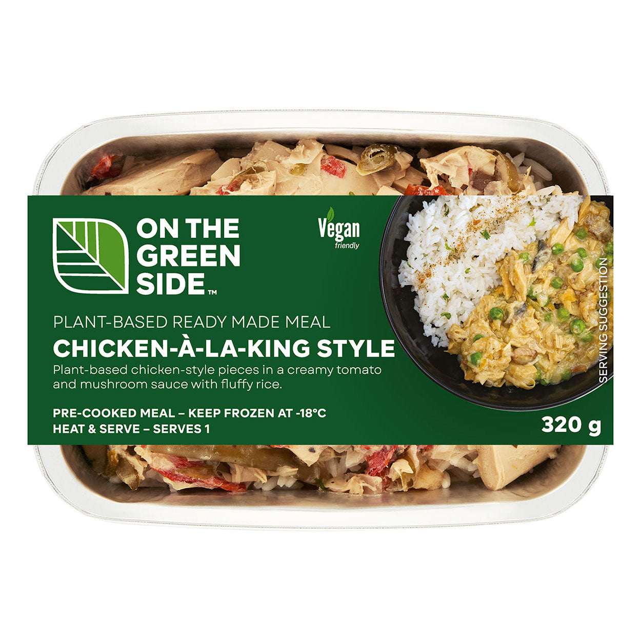 Plant-Based Chicken à la King Frozen Meal